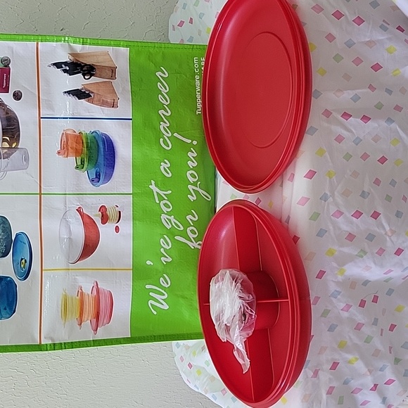 Tupperware Kitchen Copy Tupperware Nwt Small 4 Compartment Serving